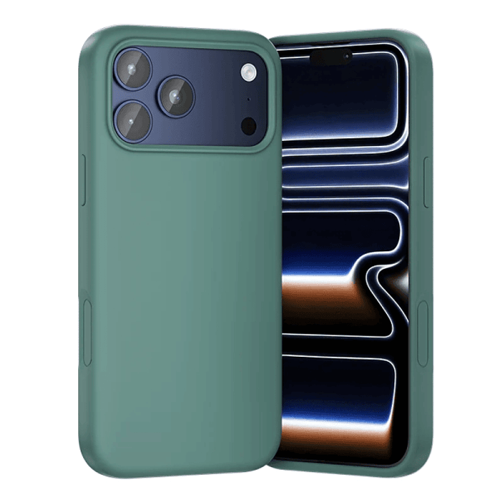 Vention Funda de Silicona para Iphone 17 Pro - Anillo Magnetico MagSafe - Compatible con Carga Inalambrica - Color Aguamarina 1