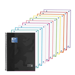 Oxford Cuaderno de Espiral - Formato A4+ - 200 Hojas - Cuadricula 5x5mm - Tapa Extradura - Anti Traspaso de Tinta - Digitalizacion de Textos con App -