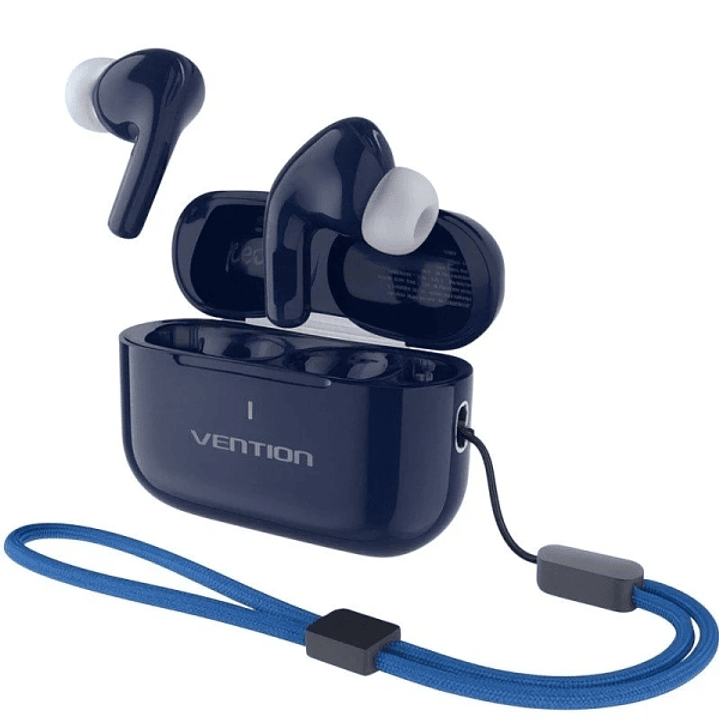 Vention Echo Lite E11 Plus Auriculares Intraurales Inalambricos - Bluetooth 6.0 - Autonomia hasta 6h - Estuche con Bateria de 250mAh - Color Azul 1