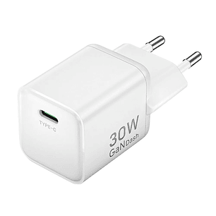 Vention Cargador de Pared - 30W - GaN - USB-C - Power Delivery 3.0 - Qualcomm 3.0 - Carga Rapida - Color Blanco