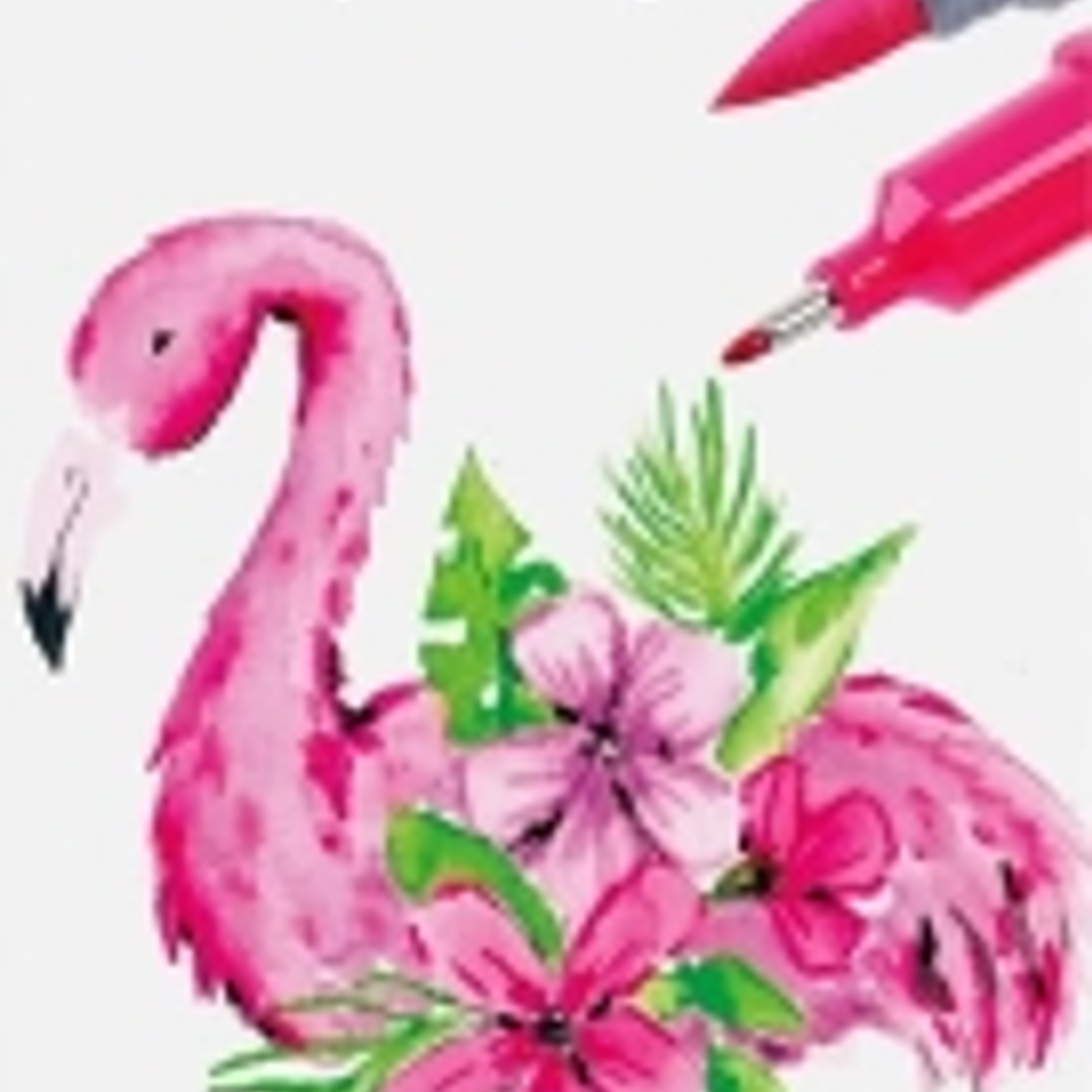 Faber-Castell Tropical Escapes Pack con 4 Rotuladores Goldfaber Doble Punta - Punta Pincel y Punta Fina 0.6mm- Solubles en Agua, Inodoros, Sin Acido y 1