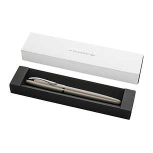 Pelikan Jazz Noble Pluma Estilografica - Punta M - Cuerpo Satinado con Detalles Cromados - Mecanismo de Cartucho Universal - Estuche de Regalo - Color