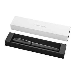 Pelikan Jazz Noble Pluma Estilografica - Punta M - Cuerpo Satinado con Detalles Cromados - Mecanismo de Cartucho Universal - Estuche de Regalo - Color