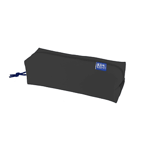 Oxford Kangoo Live and Go Estuche Cuadrado Grande - Goma Elastica para Cuadernos - Color Negro