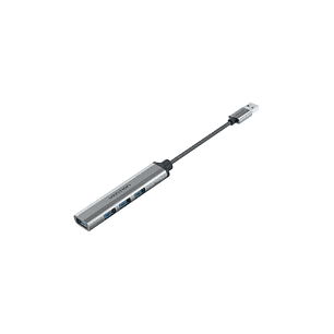 Vention Mini Hub USB 4 en 1 - Cable USB-A de 15cm - 4xUSB-A - Velocidad hasta 5Gbps - Color Gris