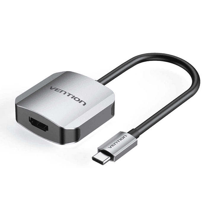 Vention Adapatador Conversor - USB-C Macho - HDMI Hembra - Cable 15cm - Aluminio - Color Gris 1