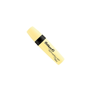 Pelikan Textmarker 490 Marcador Fluorescente - Ergonomico - Base de Agua - Punta Biselada con 3 Anchos de Trazo - Color Amarillo Pastel