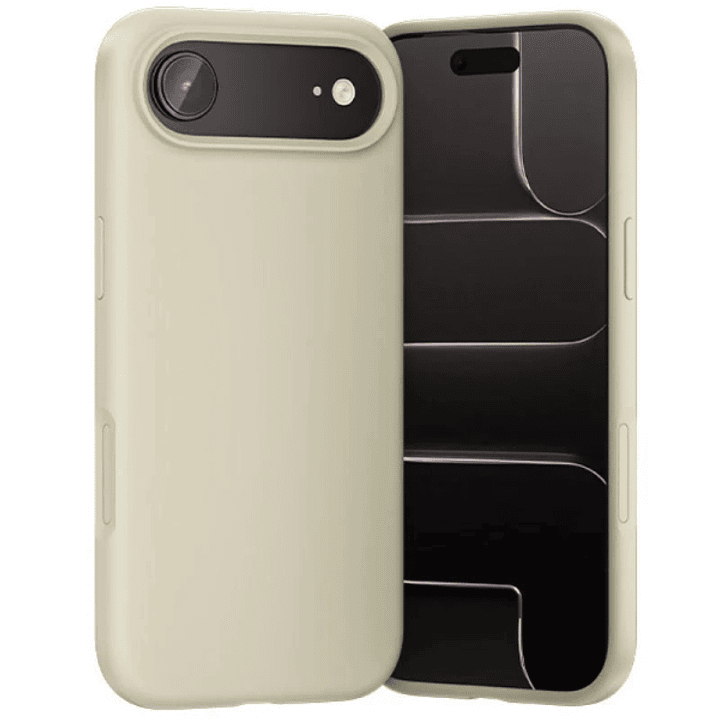 Vention Funda de Silicona para Iphone 17 Air - Anillo Magnetico MagSafe - Compatible con Carga Inalambrica - Color Beige 1