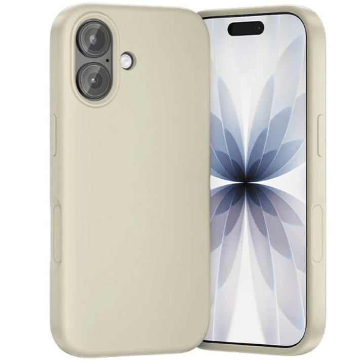 Vention Funda de Silicona para Iphone 17 - Anillo Magnetico MagSafe - Incluye Accesorios - Color Beige 1