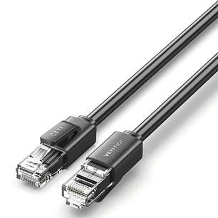Vention Cable de Red Cat.6 UTP - Slim - Longitud 10m - Velocidad hasta 1Gbps - 26AWG - Cubierta de PVC - Color Negro
