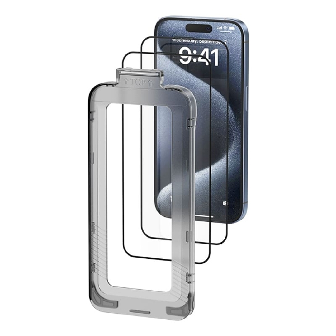 Vention Protector de Pantalla para Iphone 13 - Vidrio Templado - Herramienta de Instalacion Antipolvo - Color Transparente 1