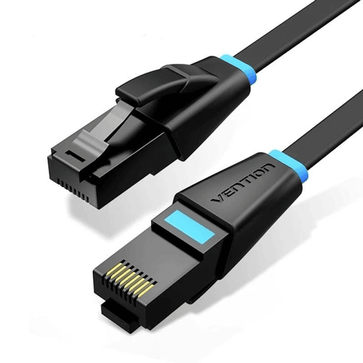 Vention Cable de Red - Cat.6a UTP - Longitud 10m - Velocidad hasta 1Gbps - 32AWG - Color Negro 1