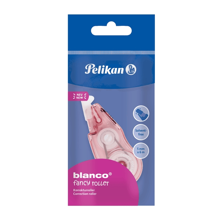 Pelikan Fancy Roller Polibag Corrector en Cinta - 6 Metros - Ancho de 5mm - Tapon Deslizante - Agarre de Goma Ergonomico - Secado Rapido - Colores Sur 1