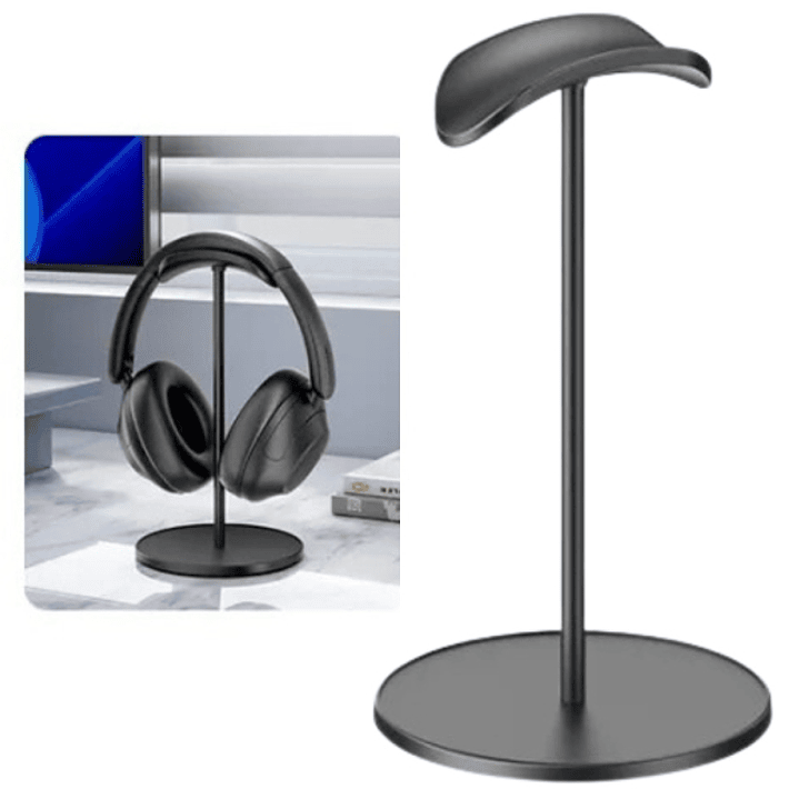 Vention Soporte de Sobremesa para Auriculares - Universal - Forma de U - 235x115x115mm - Color Negro 1