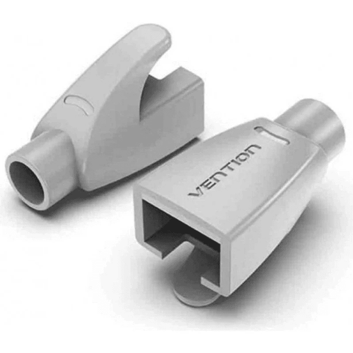 Vention Pack de 100 Fundas Protectoras para Conector RJ45 - Color Gris Claro 1