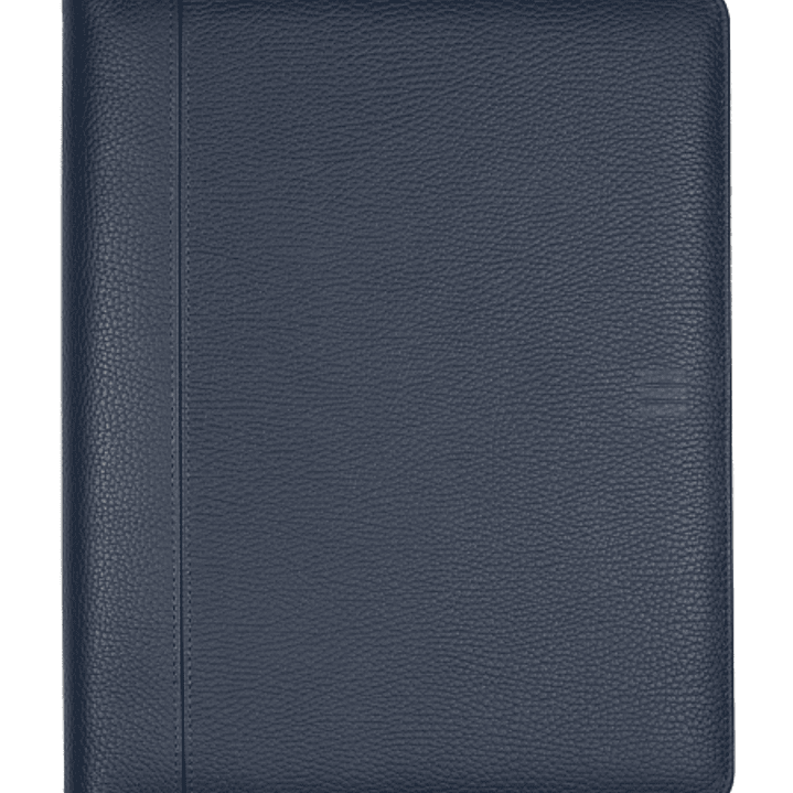 Finocam Andrea Portadocumentos de Mano - Piel de Vacuno - Cremallera - Formato A4 - 210x297mm - Bloc de Notas - Papel de 70g/m2 - Bolsillo Interior -  1