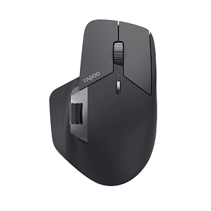 Rapoo MT760LW Raton Inalambrico - Tamaño Compacto - Bluetooh y 2.4GHz - 4000 DPI - Bateria Recargable Ecologica - Color Negro