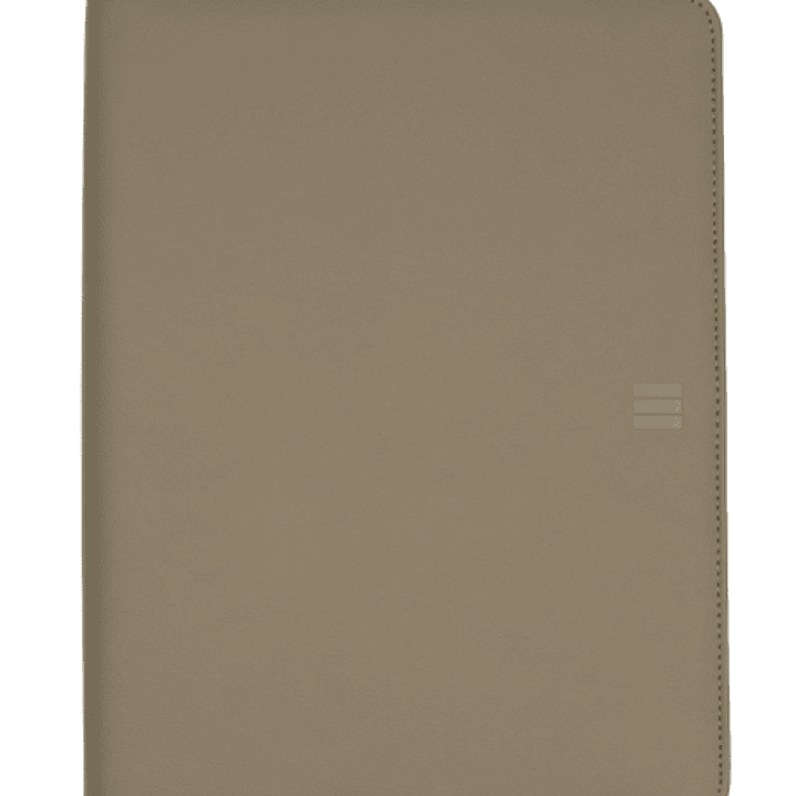 Finocam Nopal Portadocumentos de Mano - Biomaterial de Cactus - Cremallera - Formato A4 - 210x297mm - Bloc de Notas - Papel de 70g/m2 - Bolsillo Inter 1