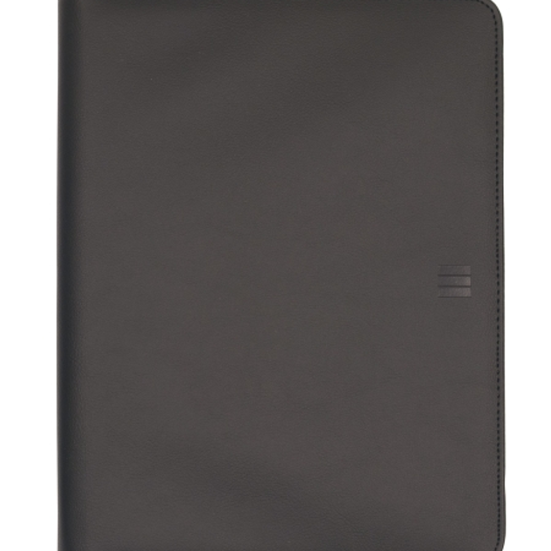 Finocam Nopal Portadocumentos de Mano - Biomaterial de Cactus - Cremallera - Formato A4 - 210x297mm - Bloc de Notas - Papel de 70g/m2 - Bolsillo Inter 1