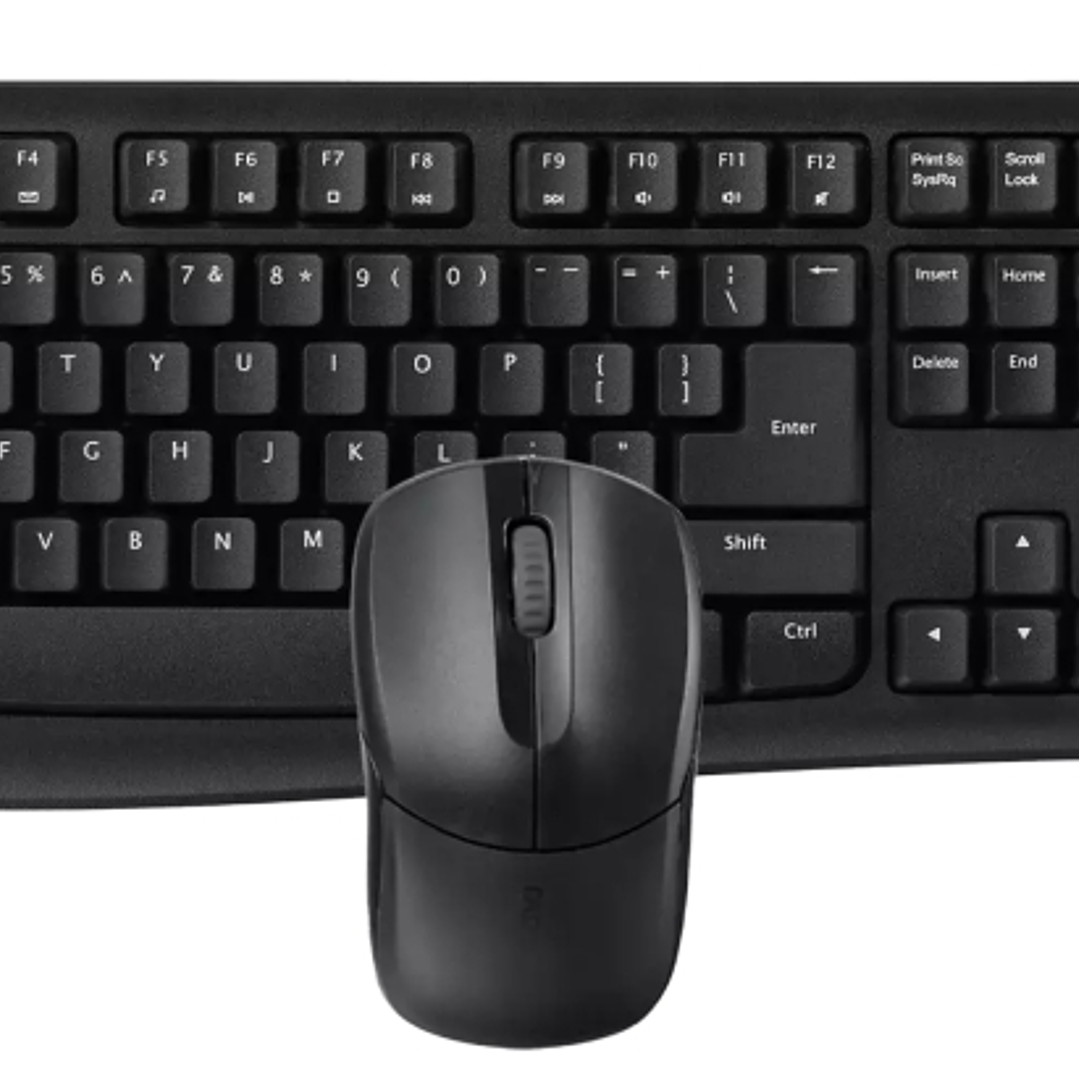 Rapoo X1800Pro Pack Teclado + Raton Inalambricos - 2.4GHz -  Raton 1000 DPI - Autonomia hasta 12 Meses - Color Negro 1