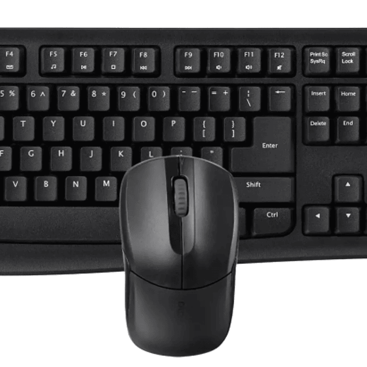 Rapoo X1800Pro Pack Teclado + Raton Inalambricos - 2.4GHz -  Raton 1000 DPI - Autonomia hasta 12 Meses - Color Negro 1