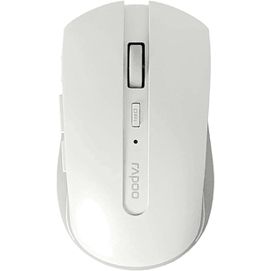Rapoo 7200M Raton Inalambrico - Bluetooh y 2.4GHz - 1600 DPI - Autonomia 9 Meses - Color Blanco