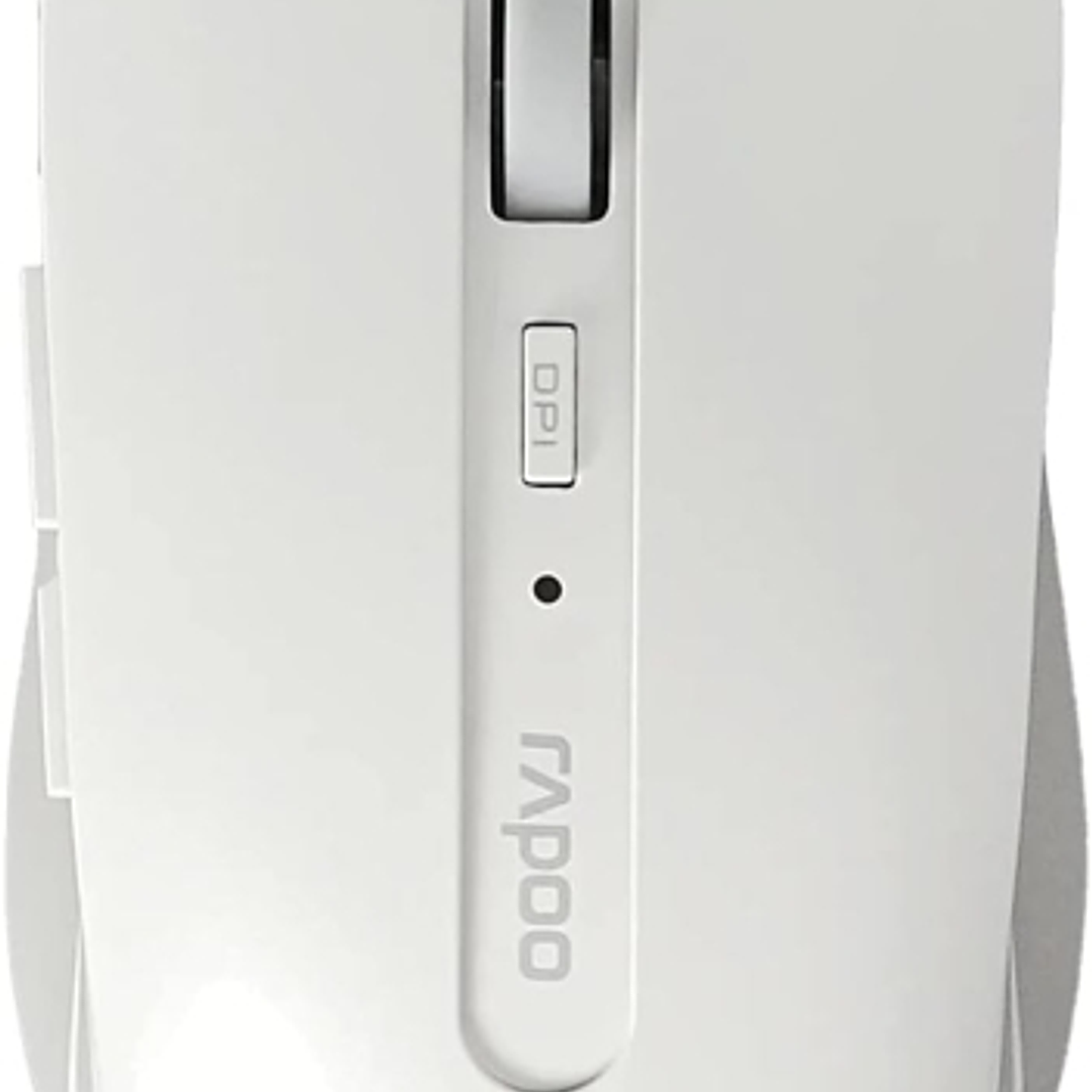 Rapoo 7200M Raton Inalambrico - Bluetooh y 2.4GHz - 1600 DPI - Autonomia 9 Meses - Color Blanco 1