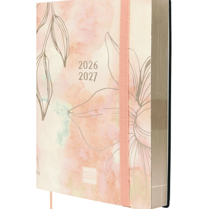 Finocam Mara Agenda de Tapa Flexible Internacional - 18 Meses - 1 Dia por Pagina - Formato Y4 - 120x170mm - Papel de 80g/m2 - Esquinas Microperforadas 1