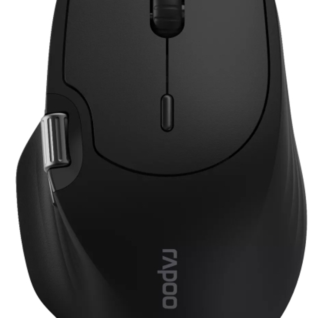 Rapoo MT560 Raton Inalambrico - Bluetooh y 2.4GHz - 4000 DPI - Bateria Recargable Ecologica - Color Negro 1