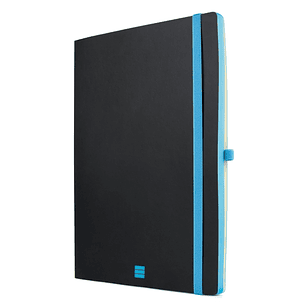 Finocam Modern Cuaderno de Tapa Ligera - 72 Hojas - Formato A4 - 210x297mm - Papel Crema de 80g/m2 - Liso - Bolsillo Interior - Cierre con Goma - Hoja