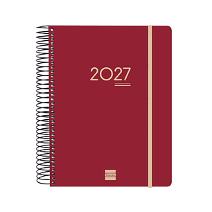 Finocam Ikon Agenda de Espiral Internacional - 16 Meses - 1 Dia por Pagina - Formato E10 - 155x212mm - Tapas de Polipropileno - Papel de 70g/m2 - Adhe