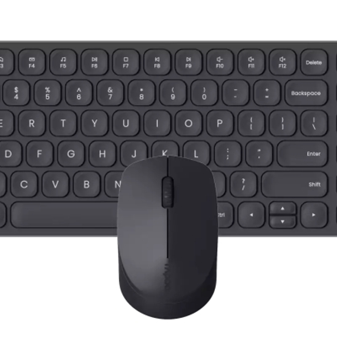 Rapoo 9310M Pack Teclado Ultrafino + Raton Inalambricos - Bluetooth y 2.4GHz -  Raton 2400 DPI - Autonomia hasta 12 Meses - Color Negro 1