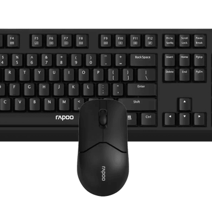 Rapoo X1500 Pack Teclado + Raton Inalambricos - 2.4GHz -  Raton 1200 DPI - Autonomia hasta 12 Meses - Color Negro 1