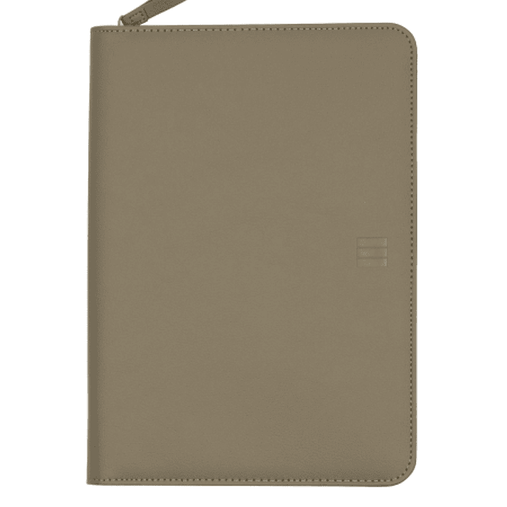 Finocam Nopal Portadocumentos de Mano - Biomaterial de Cactus - Cremallera - Formato A5 - 148x210mm - Bloc de Notas - Papel de 70g/m2 - Bolsillo Inter 1