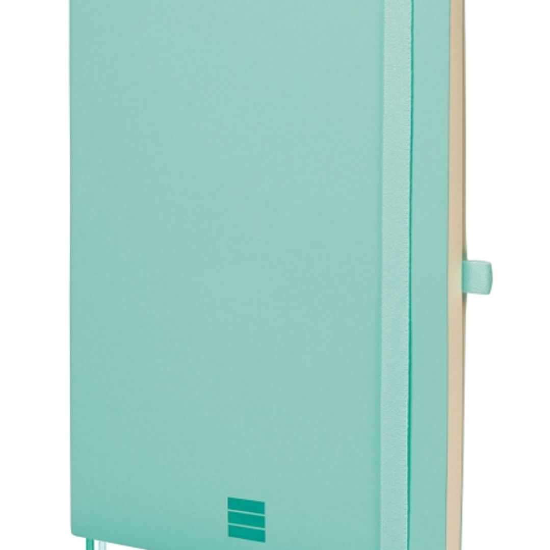 Finocam Nexo Cuaderno de Tapa Blanda - 72 Hojas - Formato A5 - 148x210mm - Papel Crema de 80g/m2 - Bolsillo Interior - Cierre con Goma - Portaboligraf 1