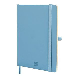 Finocam Nexo Cuaderno de Tapa Blanda - 72 Hojas - Formato A5 - 148x210mm - Papel Crema de 80g/m2 - Liso - Bolsillo Interior - Cierre con Goma - Hojas 