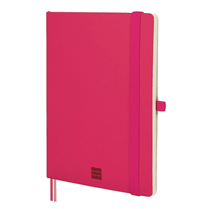 Finocam Nexo Cuaderno de Tapa Blanda - 72 Hojas - Formato A5 - 148x210mm - Papel Crema de 80g/m2 - Liso - Bolsillo Interior - Cierre con Goma - Hojas 