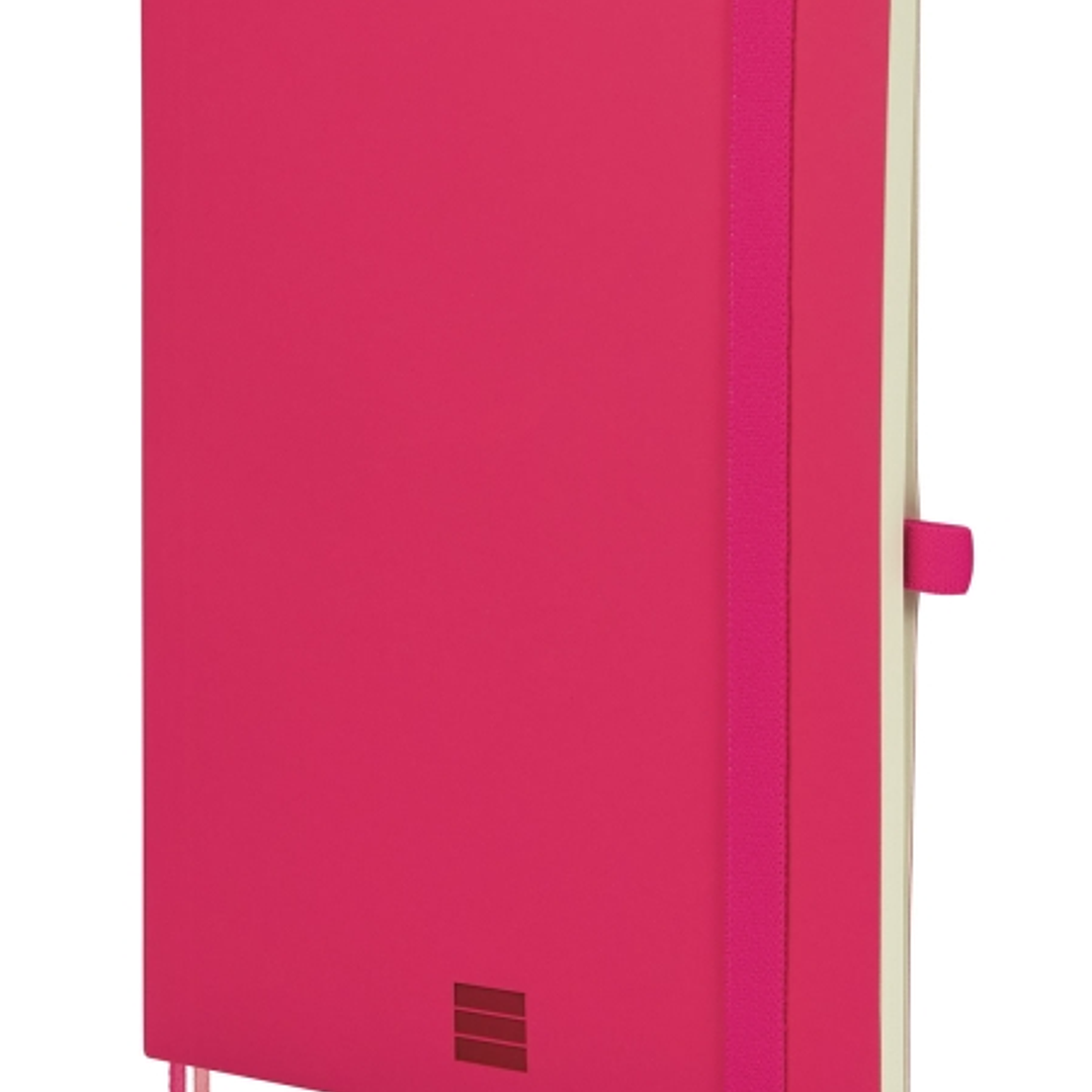 Finocam Nexo Cuaderno de Tapa Blanda - 72 Hojas - Formato A5 - 148x210mm - Papel Crema de 80g/m2 - Liso - Bolsillo Interior - Cierre con Goma - Hojas  1