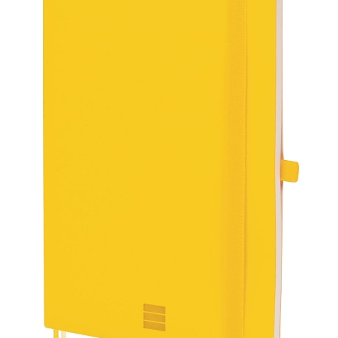 Finocam Nexo Cuaderno de Tapa Blanda - 72 Hojas - Formato A5 - 148x210mm - Papel Crema de 80g/m2 - Liso - Bolsillo Interior - Cierre con Goma - Hojas  1