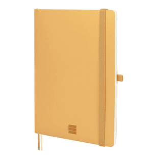 Finocam Nexo Cuaderno de Tapa Blanda - 72 Hojas - Formato A5 - 148x210mm - Papel Crema de 80g/m2 - Liso - Bolsillo Interior - Cierre con Goma - Hojas 