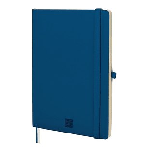Finocam Nexo Cuaderno de Tapa Blanda - 72 Hojas - Formato A5 - 148x210mm - Papel Crema de 80g/m2 - Liso - Bolsillo Interior - Cierre con Goma - Hojas 