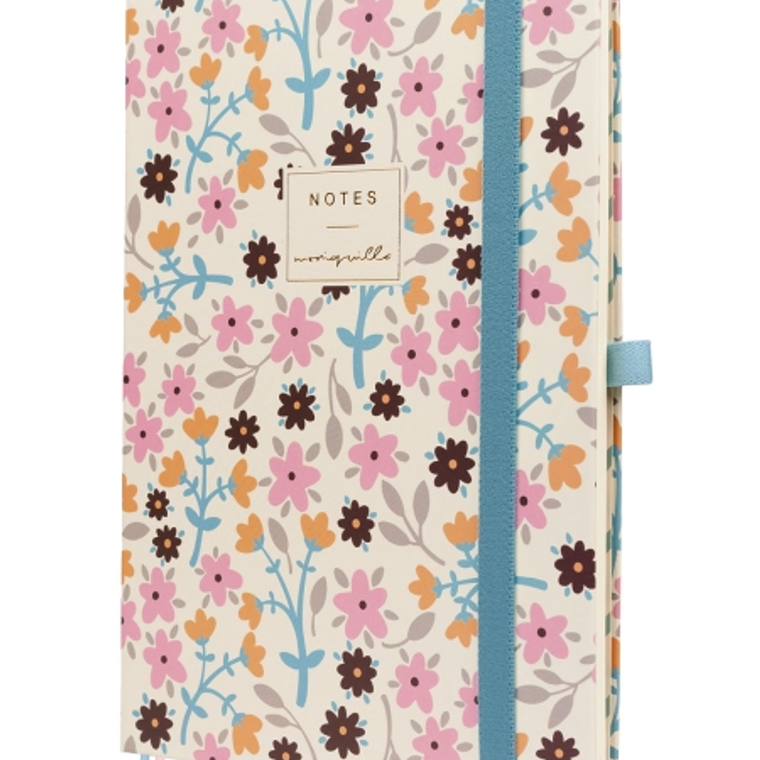 Finocam Moniquilla Cuaderno de Tapa Dura - 72 Hojas - Formato A5 - 148x210mm - Papel Crema de 80g/m2 - Liso - Bolsillo Interior - Cierre con Goma - Ho 1