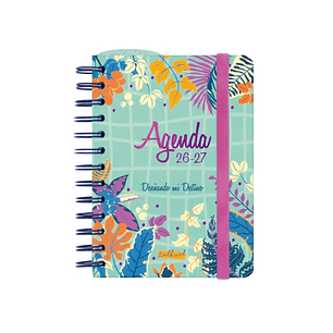 Finocam Talkual Agenda Escolar 26/27 - 1 Dia por Pagina - Formato 8º - 120x169mm - Tapa Dura - Papel de 80g/m2 - Espiral Metalica - Multicolor