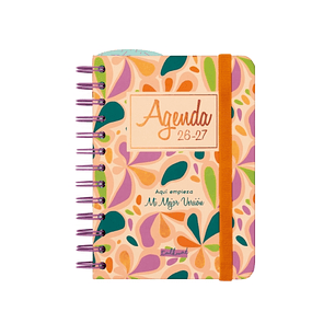 Finocam Talkual Agenda Escolar 26/27 - 1 Dia por Pagina - Formato 8º - 120x169mm - Tapa Dura - Papel de 80g/m2 - Espiral Metalica - Multicolor