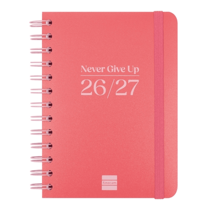 Finocam Cosmo Flex Agenda Escolar 26/27 en Catalan - Semana Vista Horizontal - Formato 8º - 120x169mm - Tapas de Polipropileno - Papel de 80g/m2 - Esp 1