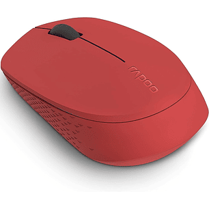 Rapoo M100 Silent Raton Inalambrico - Bluetooh y 2.4GHz - 1300 DPI - Autonomia 9 Meses - Color Rojo