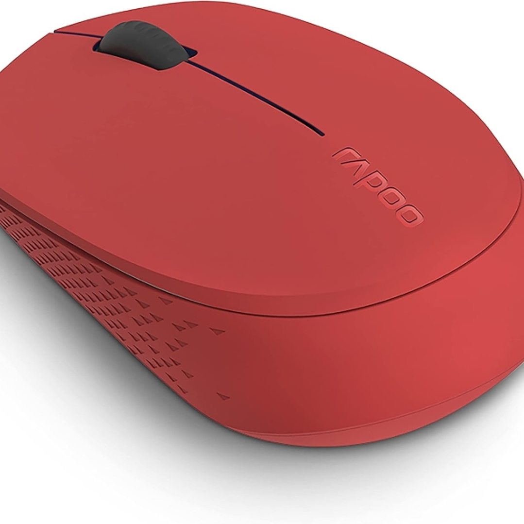 Rapoo M100 Silent Raton Inalambrico - Bluetooh y 2.4GHz - 1300 DPI - Autonomia 9 Meses - Color Rojo 1