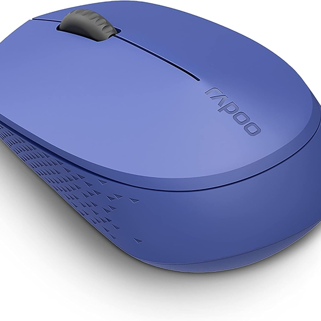 Rapoo M100 Silent Raton Inalambrico - Bluetooh y 2.4GHz - 1300 DPI - Autonomia 9 Meses - Color Azul 1