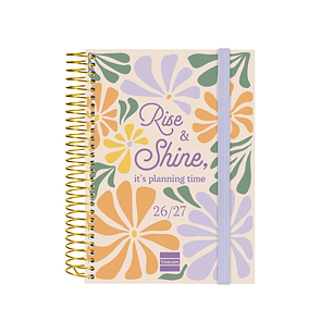 Finocam Secundaria Agenda Escolar 26/27 en Catalan - 1 Dia por Pagina - Formato 8º - 120x164mm - Tapas de Polipropileno - Papel de 80g/m2 - Espiral - 