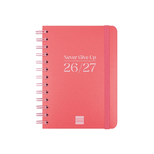 Finocam Cosmo Flex Agenda Escolar 26/27 - Semana Vista Horizontal - Formato 8º - 120x169mm - Tapas de Polipropileno - Papel de 80g/m2 - Espiral Metali